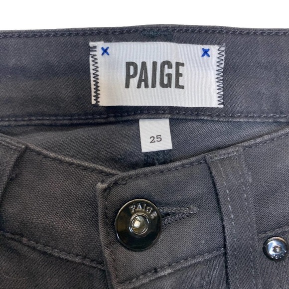 Paige Verdugo Ultra Skinny Embellished Black‎ Jeans NWT SZ 25 - Picture 2 of 8